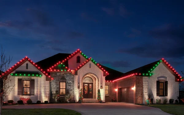 A brilliant display of celebration and holiday cheer with Never Touch Lighting